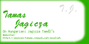 tamas jagicza business card